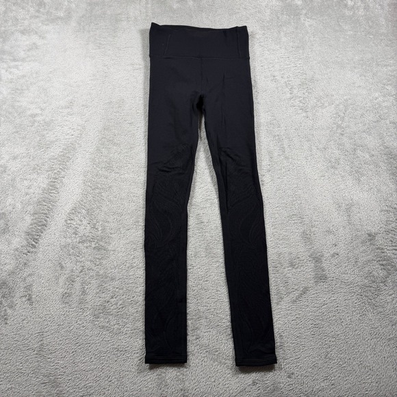 lululemon athletica Pants - Lululemon Reveal Tight Lattice Pailey High-Rise Leggings Women‎ 4 Black LW5AWNS